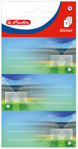 herlitz Étiquettes pour livres Football, 76 x 35 mm