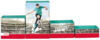 ROTH Set de pots à crayons "Footballeur", en carton, 4 pots
