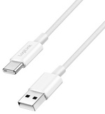 LogiLink Câble USB 2.0, USB-A - USB-C, 1,5 m, blanc