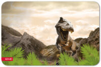 ROTH Sous-main "Tyrannosaure", simili cuir