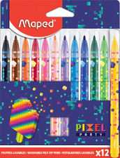 Maped Feutre PIXEL PARTY, étui carton PROMO de 18