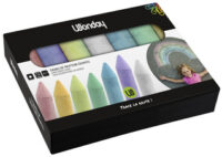 Wonday Craie de trottoir "marelle" géante, étui carton de 7