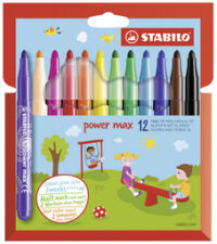 STABILO Feutre power max, rond, étui en carton de 12