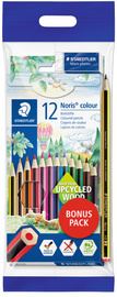 STAEDTLER Crayon de couleur Noris pack bonus, 12 pièces