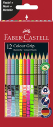 FABER-CASTELL Crayon de couleur triangulaire Colour GRIP