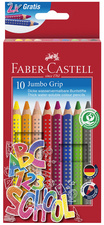 FABER-CASTELL Crayon de couleur Jumbo GRIP, étui promo