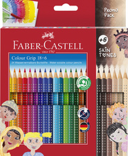 FABER-CASTELL Crayon de couleur Colour GRIP, étui promo