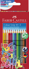 FABER-CASTELL Crayon de couleur Colour GRIP, étui promo