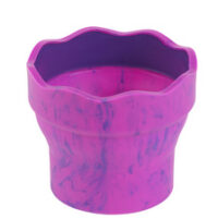 FABER-CASTELL Gobelet CLIC & GO, rose marbré