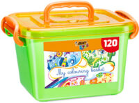 BIC KIDS Kit de dessin dans une caisse, 120 pièces