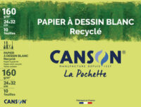 CANSON Papier à dessin recyclé, 240 x 320mm, 160 g/m2, blanc