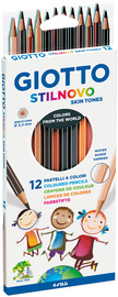 GIOTTO Crayon de couleur STILNOVO SKIN TONES, étui de 12