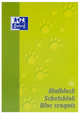 Oxford Bloc à dessin "Pattes", format A4, 100 feuilles