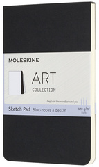 MOLESKINE Bloc à croquis, L/A5, 120 g/m2, carton, noir – Image 3