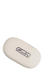 herlitz Gomme, ovale, en caoutchouc, blanc