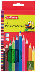 herlitz Crayons de couleur Jumbo, hexagonal, étui en carton