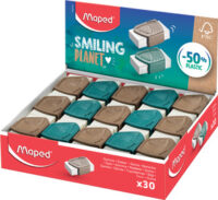 Maped Gomme Precision SMILING PLANET, présentoir de 30
