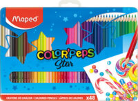 Maped Crayon de couleur COLOR'PEPS, étui métal de 48