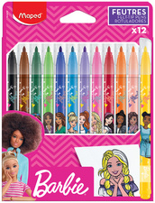 Maped Feutre Barbie, étui en carton de 12