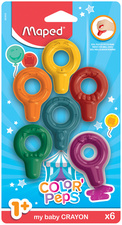 Maped my baby Craie de coloriage COLOR'PEPS, blister de 6