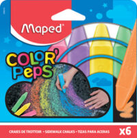 Maped Craie de trottoir COLOR'PEPS, étui de 6 en carton