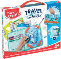 Maped Creativ Kit de dessin voyage TRAVEL BOARD, 19 pièces