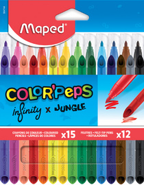 Maped Multipack crayon de couleur INFINITY/feutre COLOR'PEPS