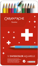 CARAN D'ACHE Crayons de couleur SWISSCOLOR Aquarelle
