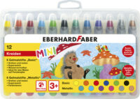 EBERHARD FABER Craie gel Basic & Metallic, étui de 12