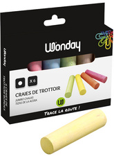 Wonday Craie de trottoir "marelle", étui carton de 6