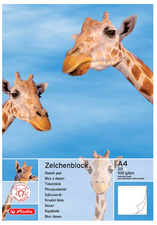 herlitz Bloc à dessin A4, 100 g/m2, 25 feuilles