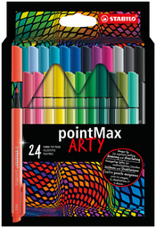 STABILO Stylo-feutre pointMax ARTY, étui carton de 24