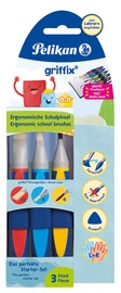 Pelikan Set de pinceaux scolaires griffix, 5 pièces