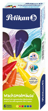 Pelikan Crayons de cire souris, assorti, set cadeau de 6
