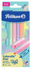 Pelikan Feutre colorella star pastel, étui carton de 6