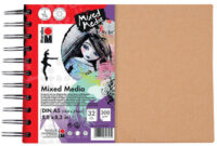 Marabu Cahier à spirale "Mixed Media", format A4, 300 g/qm,