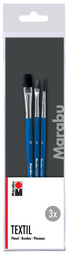 Marabu Set de pinceaux Textil, 3 pièces