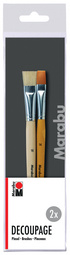 Marabu Set de pinceaux Decoupage (technique des serviettes)
