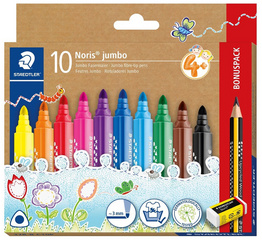 STAEDTLER Feutre Noris jumbo, pack bonus