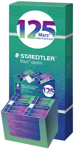 STAEDTLER Gomme en plastique Mars plastic, présentoir de 80
