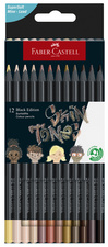 FABER-CASTELL Crayon de couleur triangulaire Black Edition