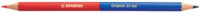 STABILO Crayon bicolore Original, hexagonal, rouge/bleu