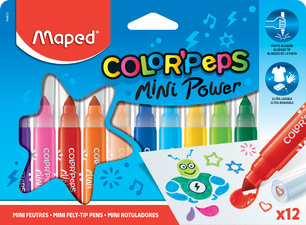 Maped Feutre COLOR'PEPS Mini Power, étui de 12 en carton
