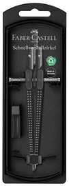 FABER-CASTELL Compas à réglage rapide GRIP, noir