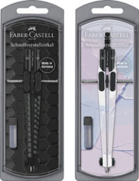 FABER-CASTELL Compas à réglage rapide DARK & BRIGHT, assorti