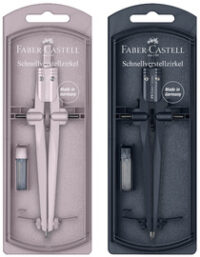 FABER-CASTELL Compas à réglage rapide STREAM 2025, assorti
