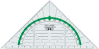 M+R Equerre géométrique "Green Line", hypoténuse: 160 mm