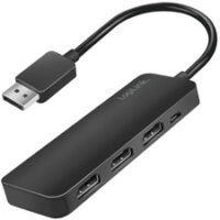 LogiLink Répartiteur 4K DisplayPort - HDMI, 3 ports, noir