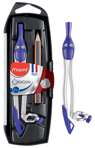 Maped Boîte de compas Origin avec bague, assorti