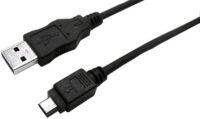 LogiLink Câble de connexion USB 2.0, USB-A - mini USB-A mâle